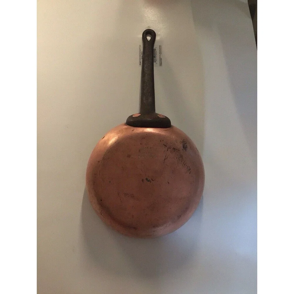 Antique Joseph Heinrich’s Pure Cooper Sauté Pan,1920s,8 In